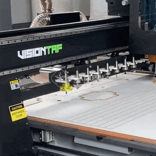 Router CNC em funcionamento - Gabarito de Marcenaria - RAIZEN MACHINE